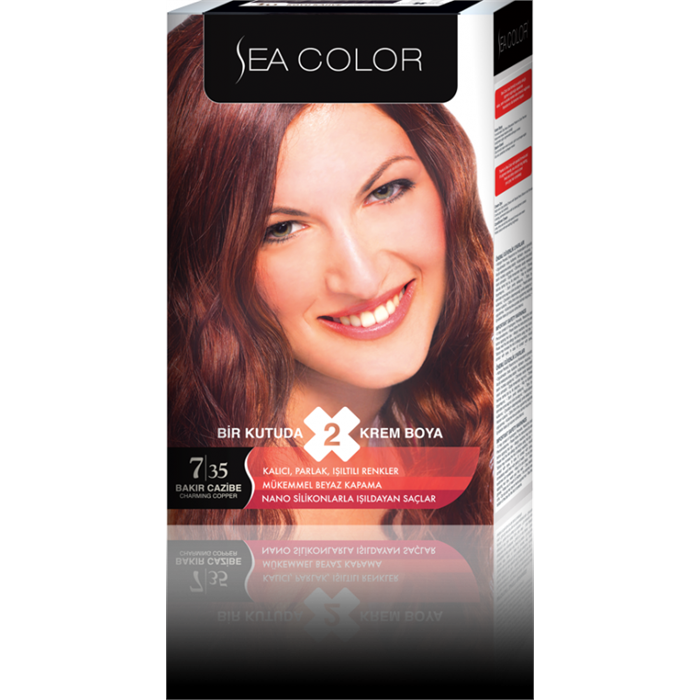 Sea Color Bakır Cazibe Saç Boyası Seti (1 Tüp Hediye)