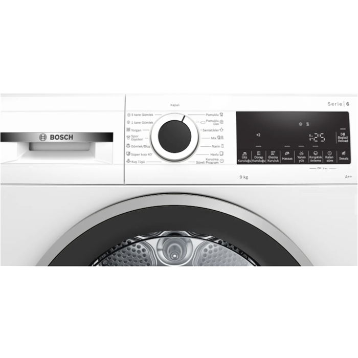 Bosch WQG241A0TR 9 Kg Isı Pompalı Kurutma Makinesi